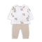 Babybol 2 Piece Outfit White/Cream Birds